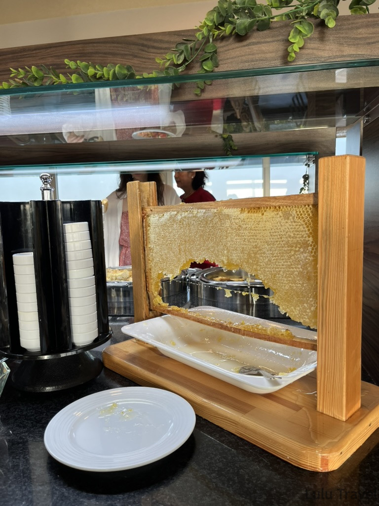 土耳其跟團指南|10 天費用、飲食、注意事項全攻略 土耳其傳統甜點特寫,整塊蜂巢呈現琥珀色澤,展現土耳其甜點文化的細膩講究