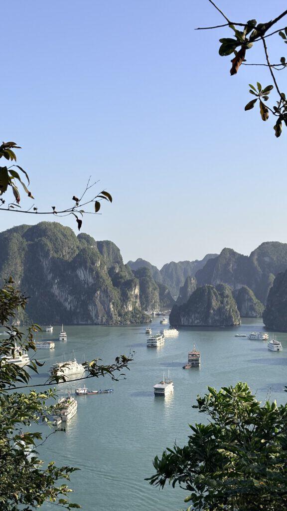 河內自由行|5 天 4 夜河內舊城區踩點與下龍灣郵輪之旅 從英雄島 Ti Top 山頂俯瞰停泊在下龍灣的郵輪船隊